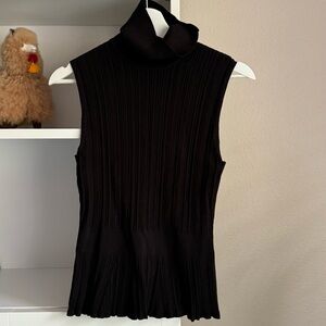 WHBM sleeveless turtleneck top XS